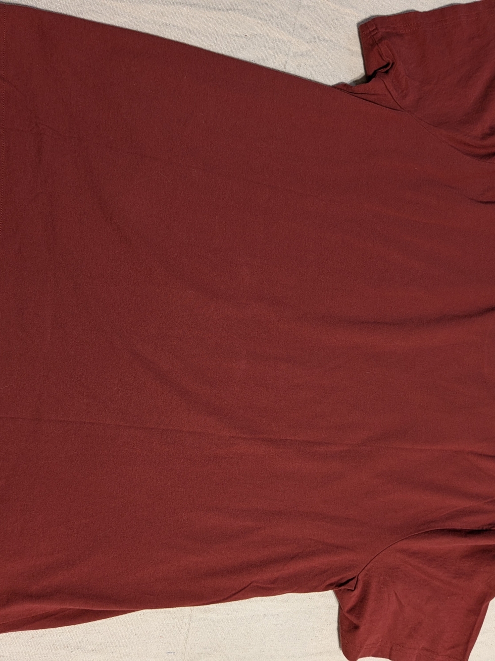 fielder Maroon Pocket T-Shirt Men's Casual Crew - Picture 3 of 7